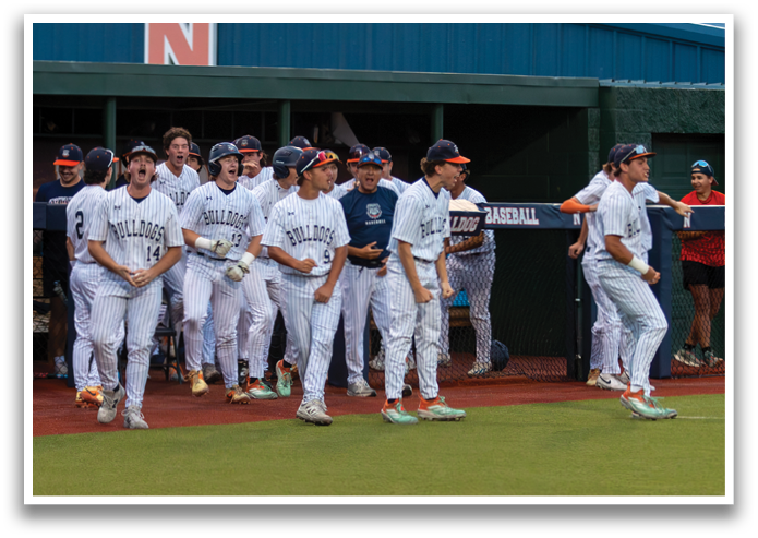 Baseball players celebrating on the field. Contenido generado con IA