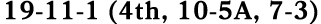 19 11 1 (4th, 10 5A, 7 3)