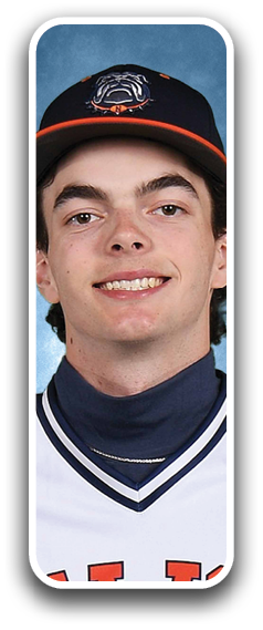 A man wearing a baseball uniform with the name “Dawgs" on the front. Contenido generado con IA