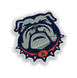 A collection of stickers featuring a bulldog mascot and a baseball. AI generated content