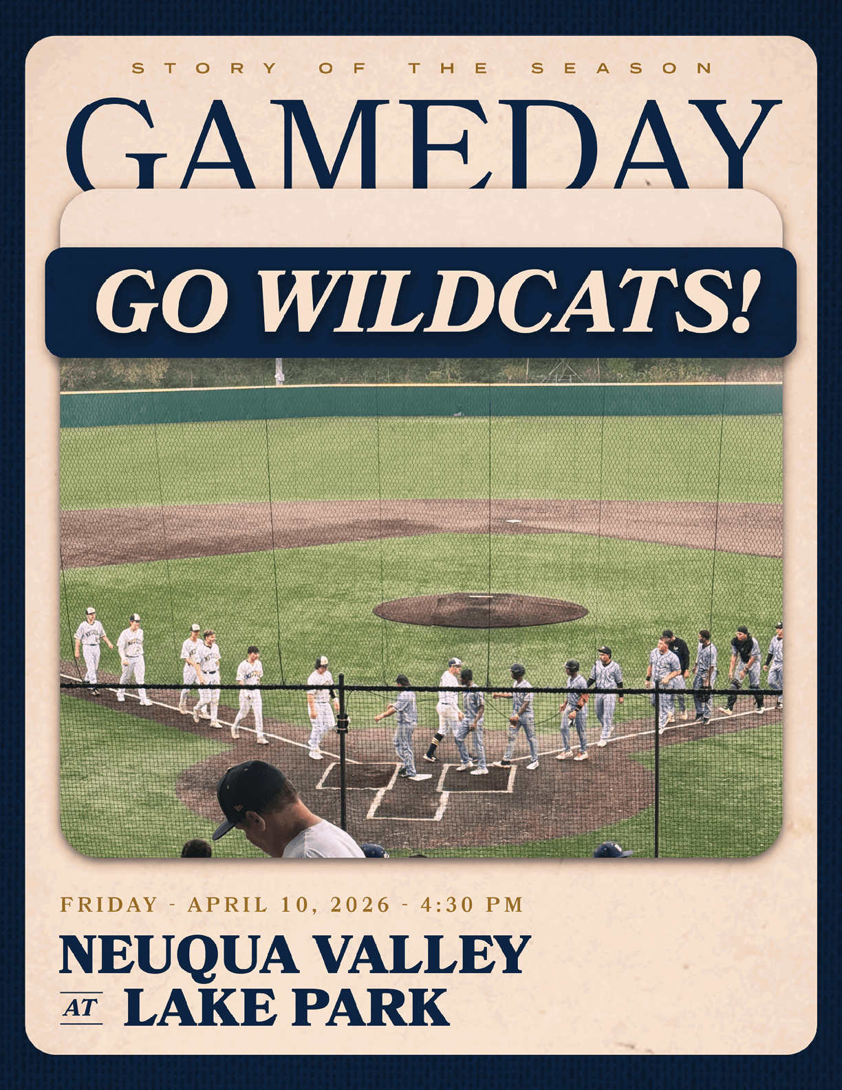 A baseball game is being played between Walld Lake Central and Legacy. AI generated content