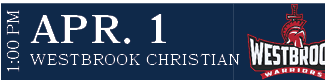 WESTBROOK CHRISTIAN,APR. 1,1:00 P