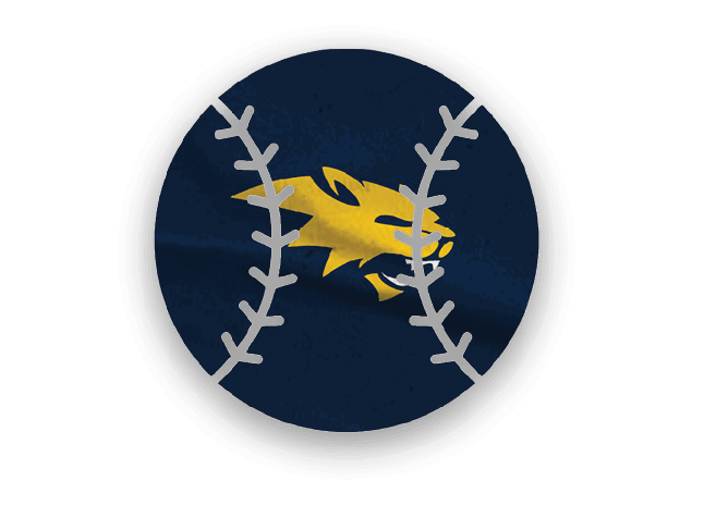 A yellow and blue baseball glove. Description generated by AI