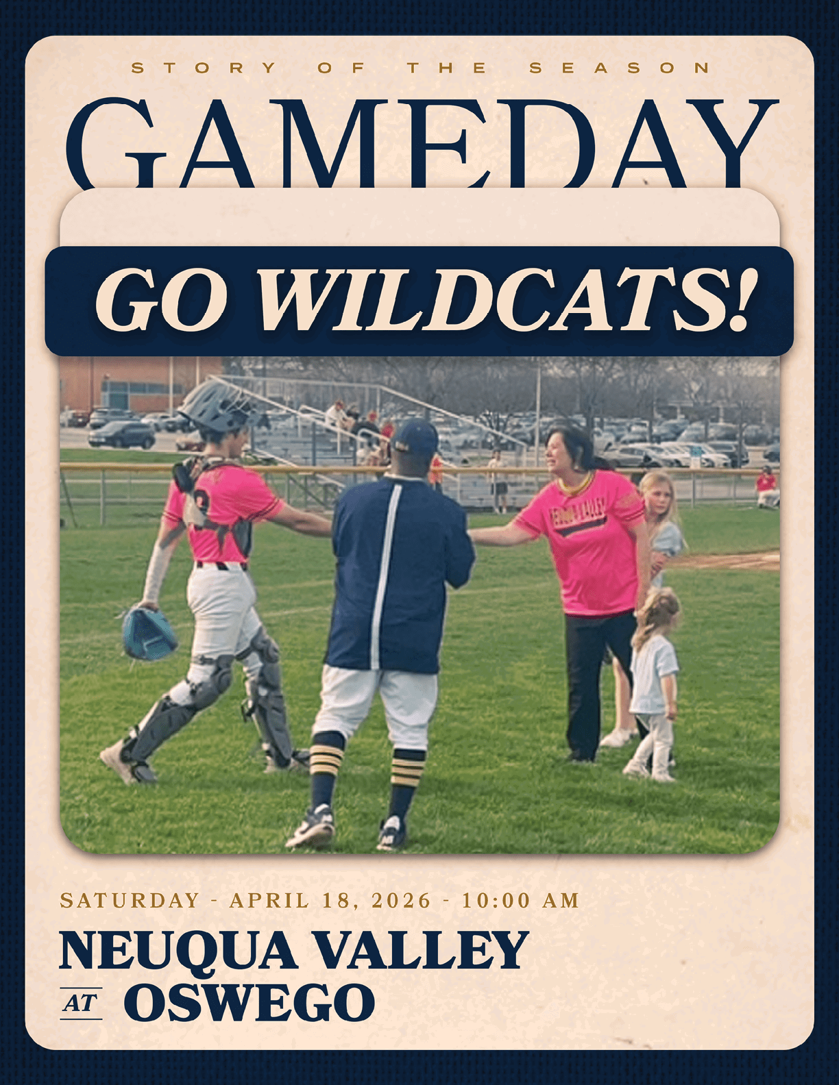 A baseball game is being played between Walld Lake Central and Legacy. AI generated content