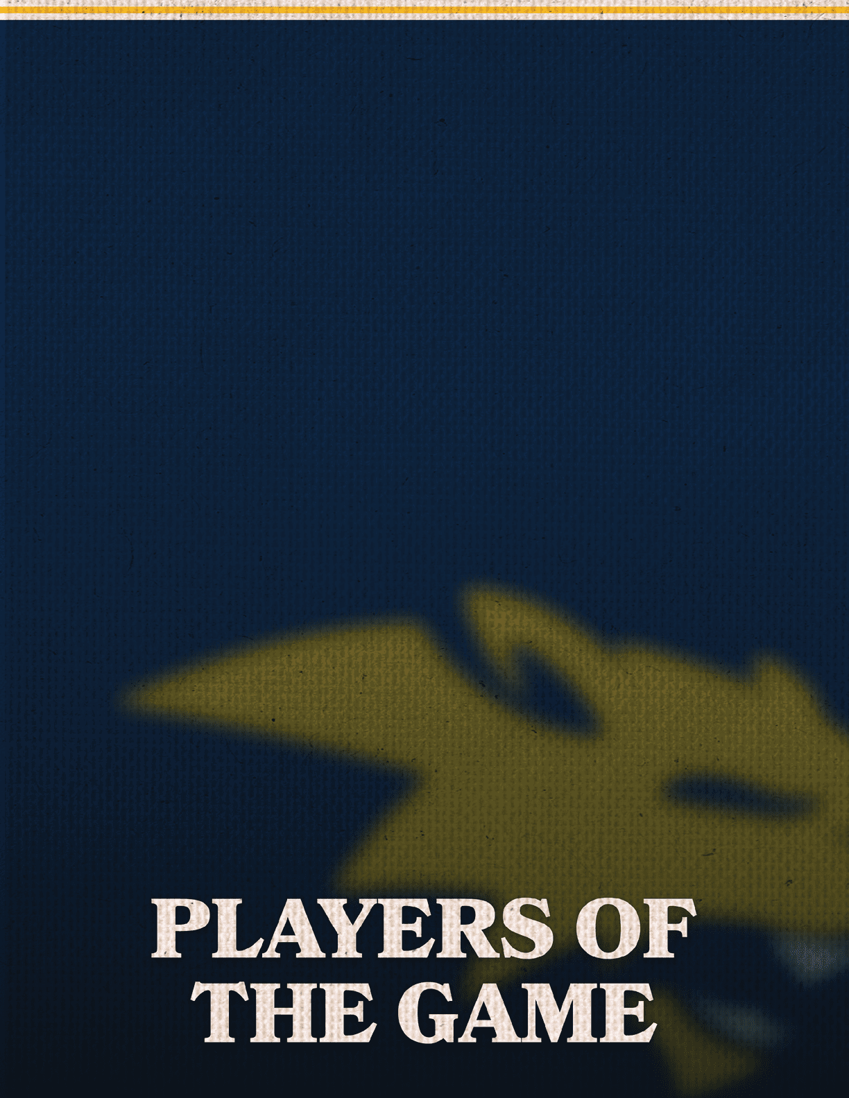 A blue and white image of a Viking helmet with the words “Players of the Week" written below it. AI generated content