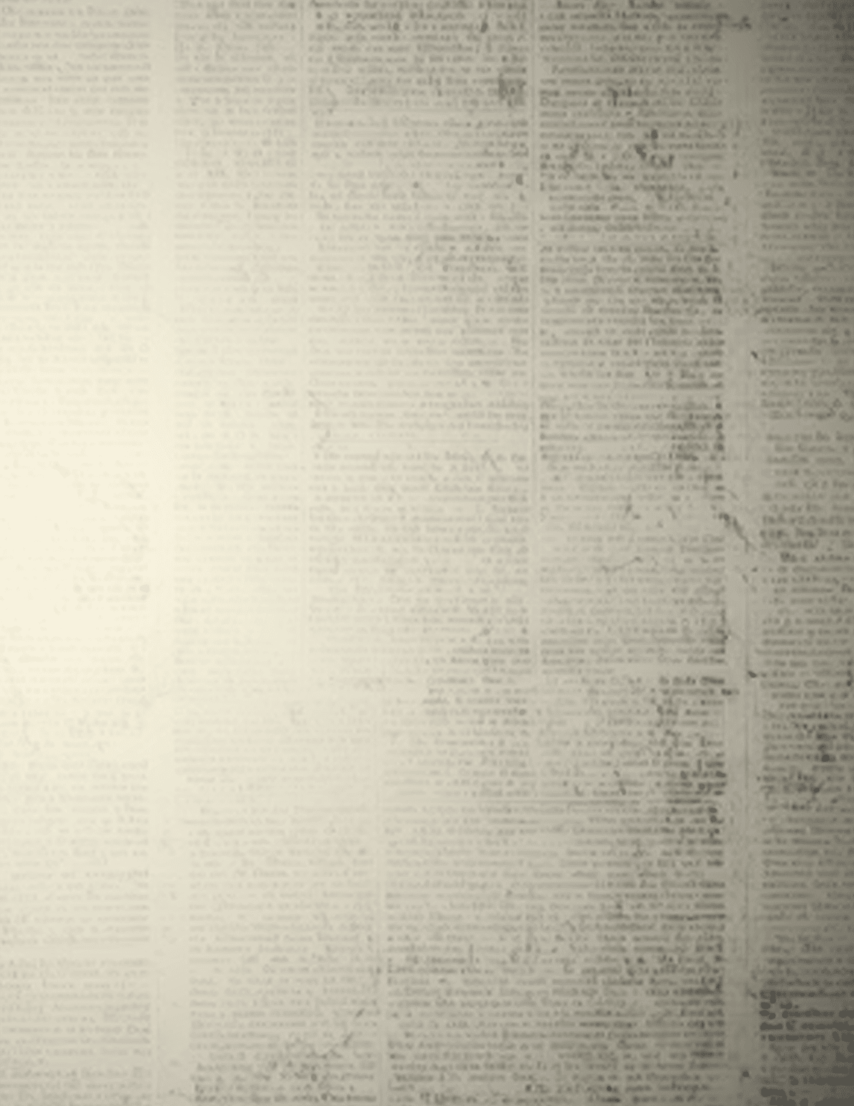 A white wall with a section of text missing. AI generated content