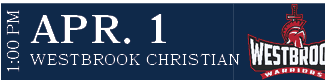 WESTBROOK CHRISTIAN,APR. 1,1:00 P