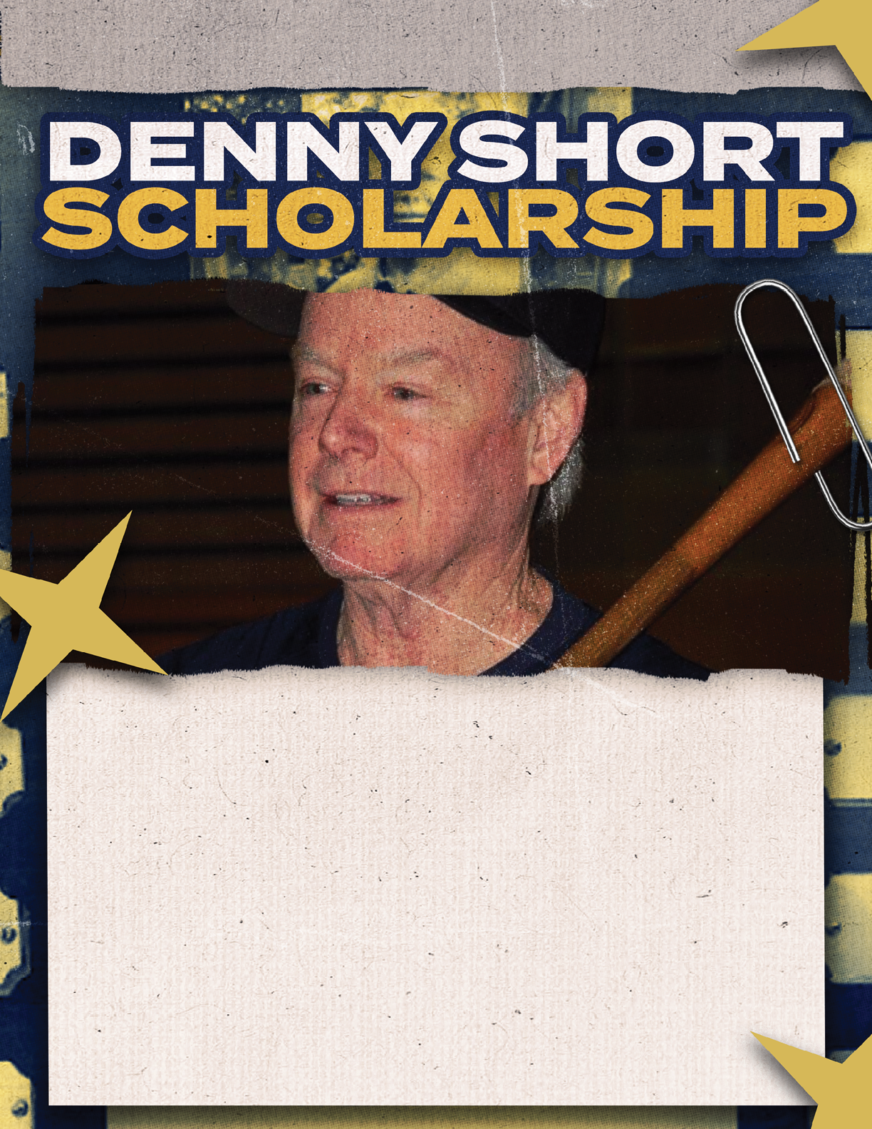 A blank bulletin board with a blue border. AI generated content