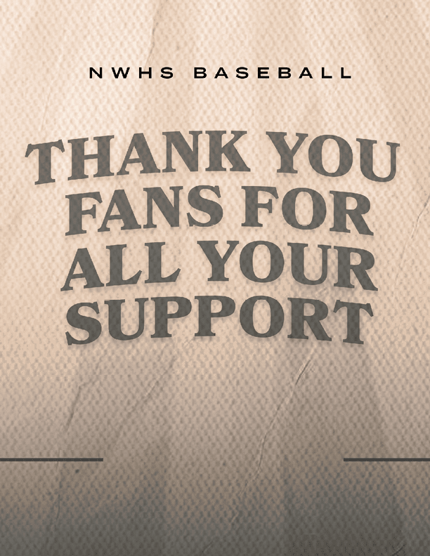 A sign that says “Thank fans for all your support" on it. AI generated content