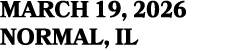 MARCH 19, 2026 normal, iL