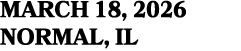 MARCH 18, 2026 normal, iL