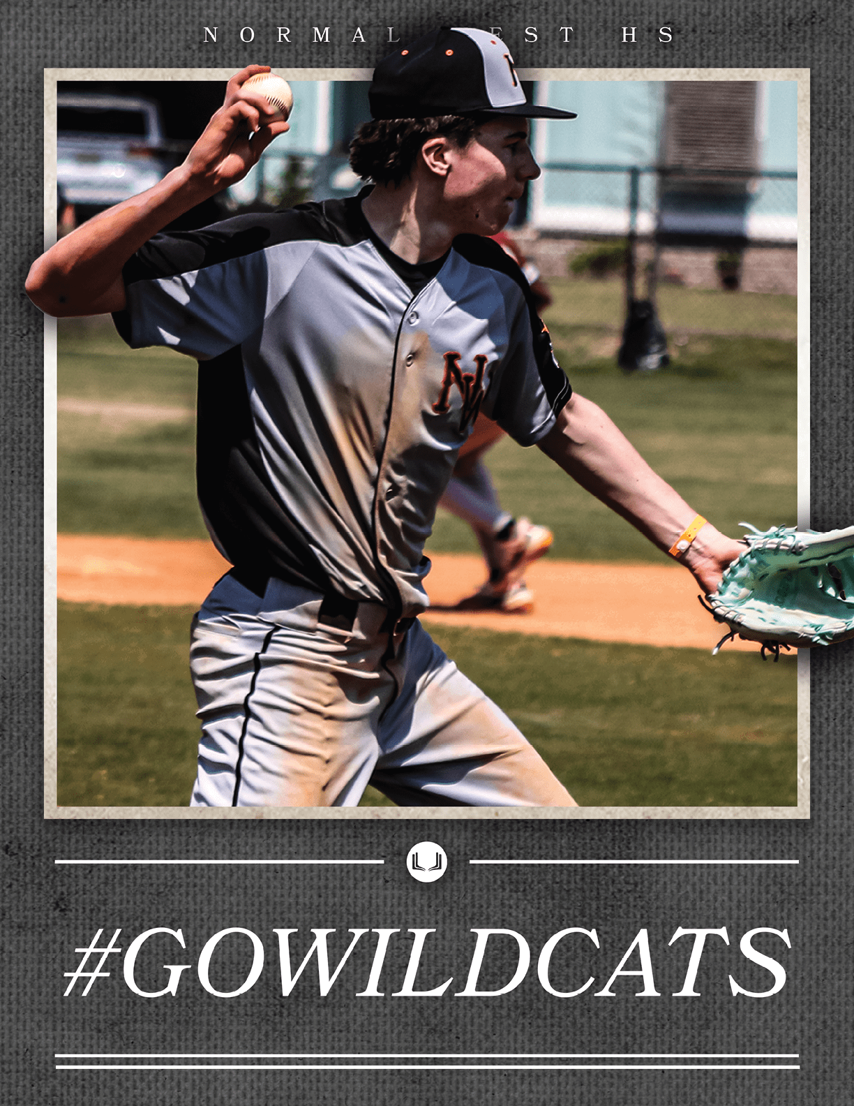 A football player in a red jersey with the number 14 on it is running on the field. AI generated content