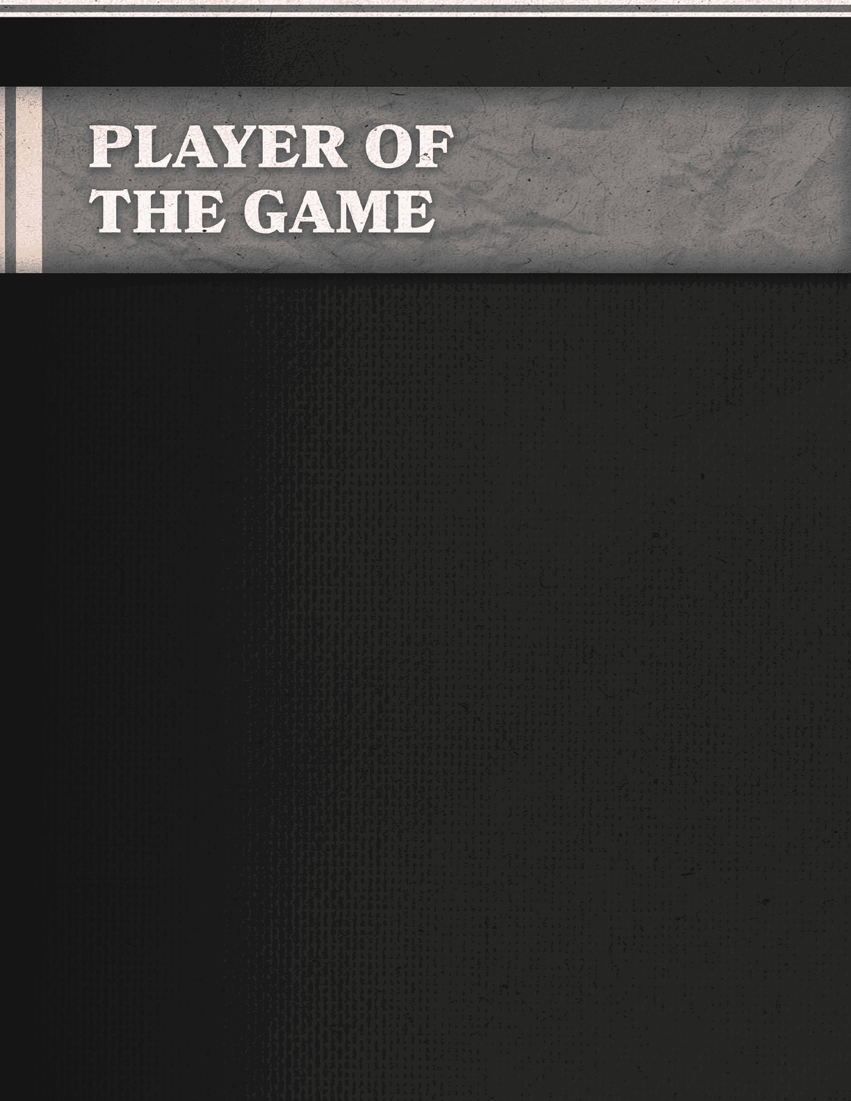 A black background with the words “Players of the Game" written in white. AI generated content