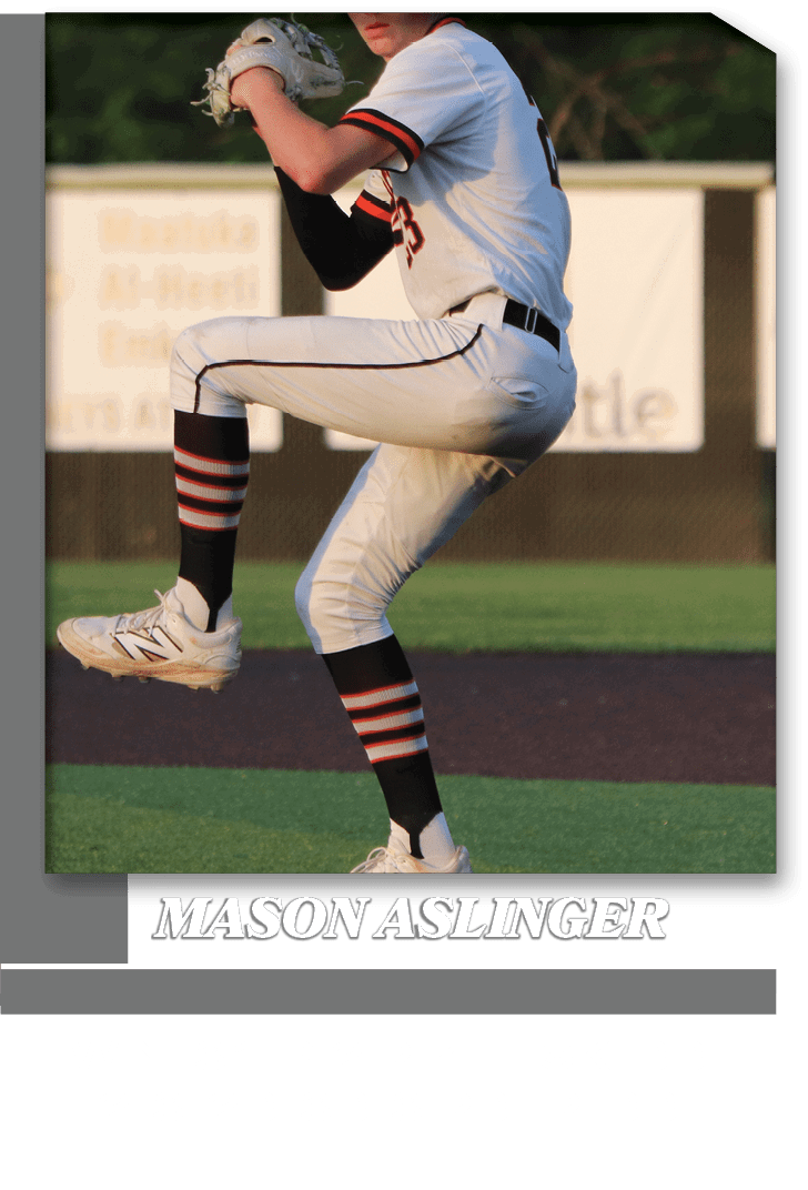 Win, 3.1 IP, 2 R, 4 H, 5K, BB 2 3, 2B, 3B, 3 RBI, R, BB ,mason aslinge