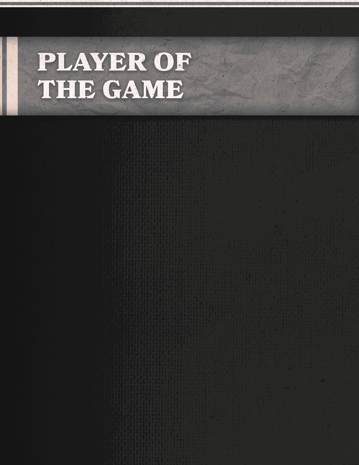 A black background with the words “Players of the Game" written in white. AI generated content