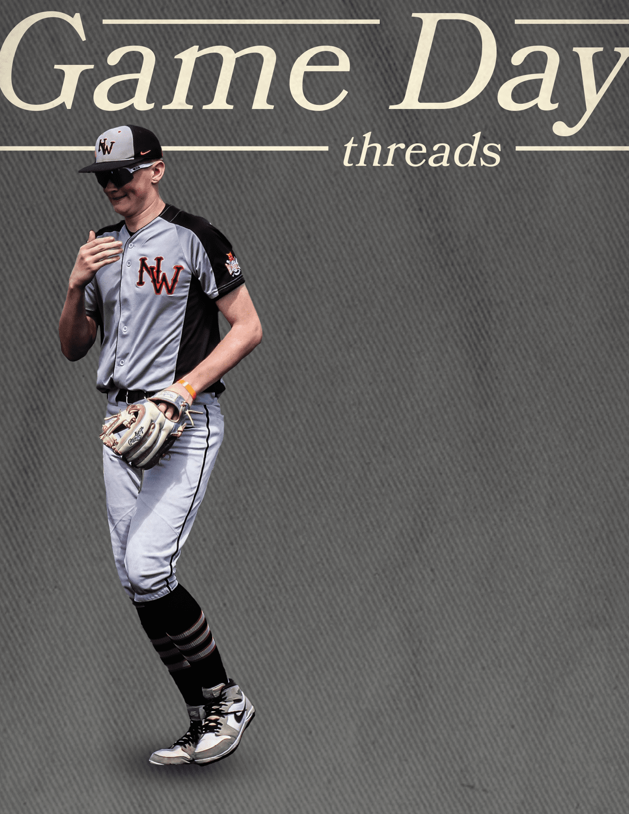 A football player in a red jersey with the number 18 on it running with a football. AI generated content