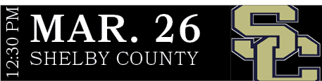SHELBY COUNTY,MAR. 26,12:30 P