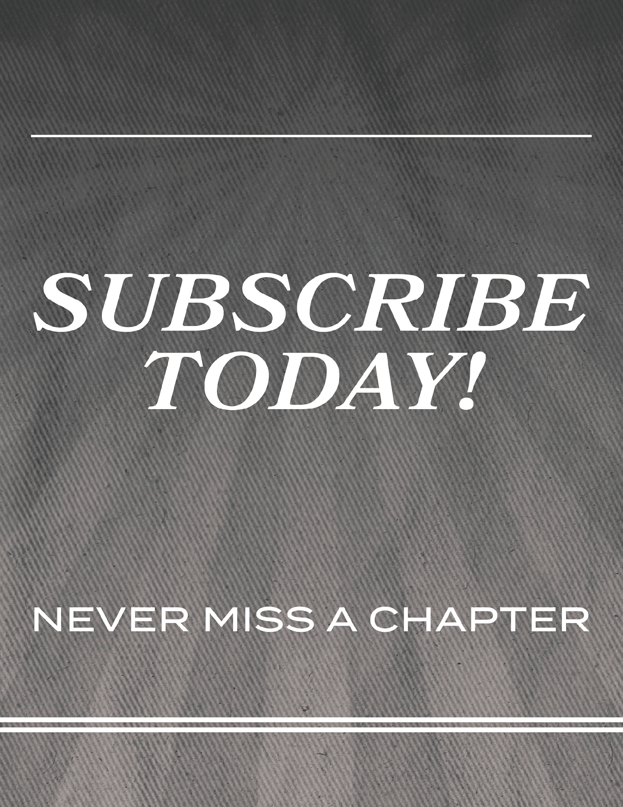 A sign that says “Subscribe Today!" on a gray background. AI generated content