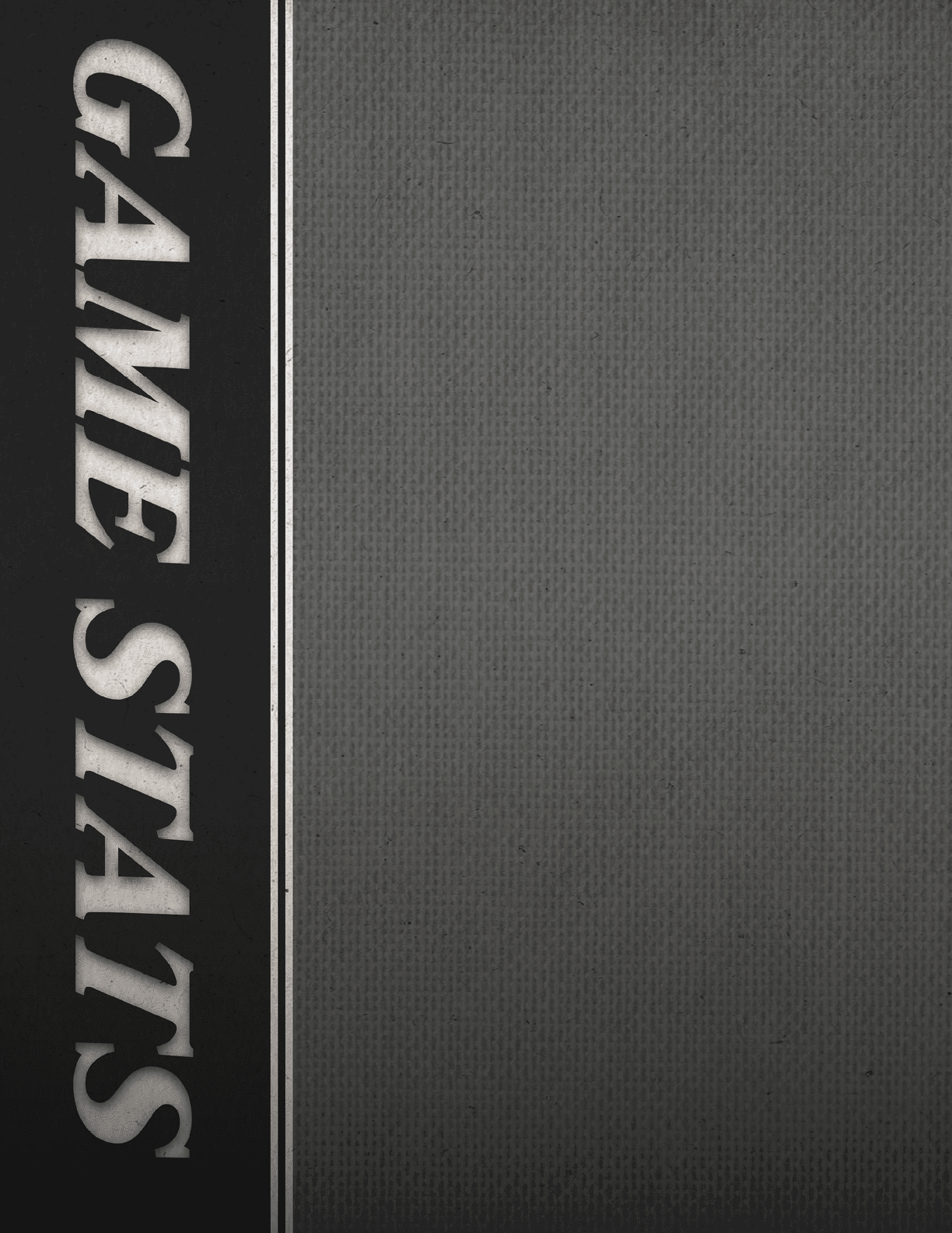 A black and white image of a game stat. AI generated content