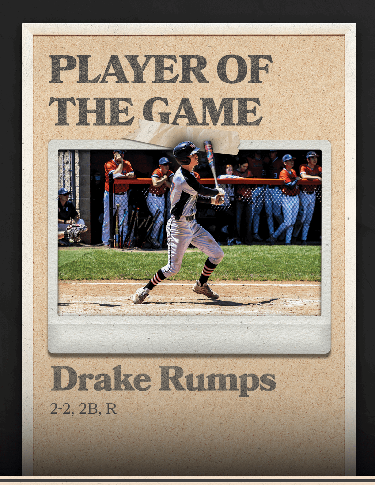 A blank piece of paper with the words “Players of the Game" written at the top. AI generated content