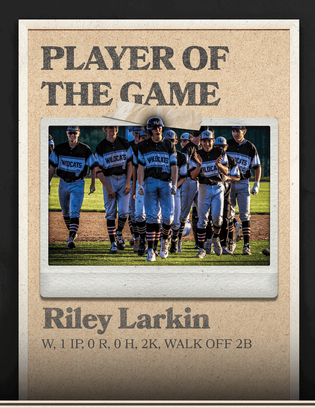 A blank piece of paper with the words “Players of the Game" written at the top. AI generated content