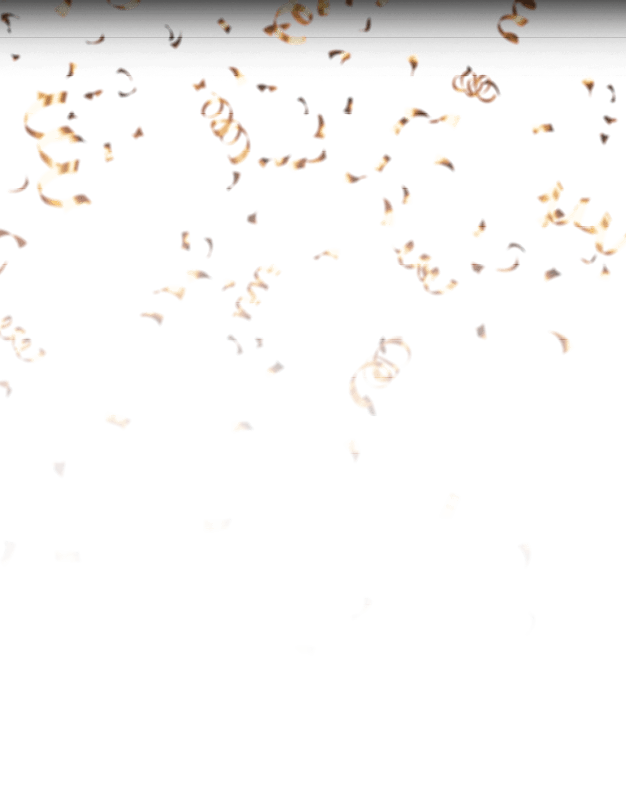 Realistic 3D Golden confetti for decorations isolated 