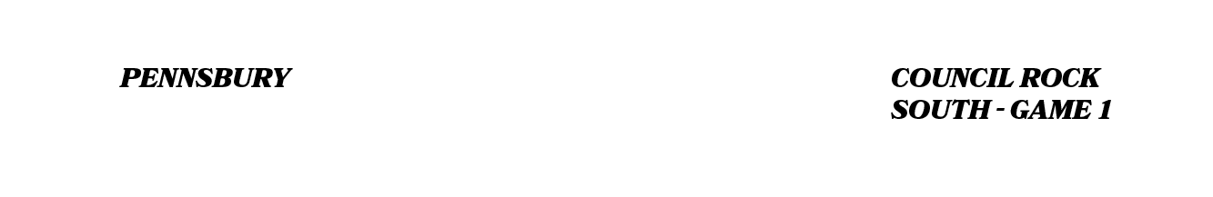 FINAL,council rock south Game 1,PENNSBURY,01,0