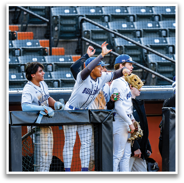 A group of people are sitting in the stands at a baseball game, watching the game and cheering. AI generated content