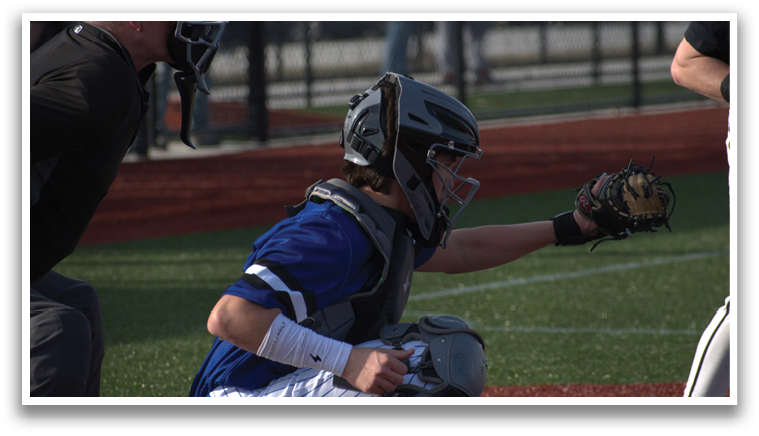 A baseball player is holding a bat, ready to swing at a ball. AI generated content