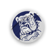 A collection of stickers featuring a bulldog mascot and the words “Go Bulldogs" on them. AI generated content