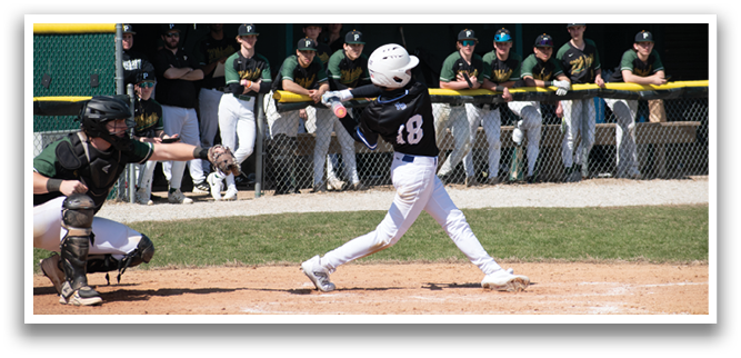 A baseball player is swinging a bat, with a catcher and umpire behind him. The batter is wearing a helmet and is in the process of hitting the ball. There are several other players on the field, some of whom are wearing baseball gloves. AI generated content