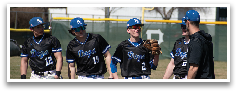 A group of baseball players wearing black and white uniforms are standing on a field. They are holding baseball gloves and talking to a coach. AI generated content
