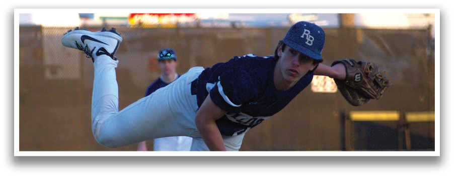 A baseball player in a blue and white uniform is in the process of throwing a ball. AI generated content