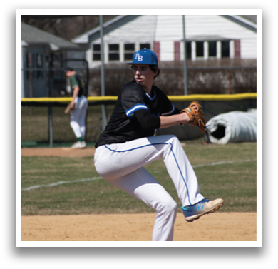 A baseball player in a black shirt and blue cap is in the process of throwing a ball. AI generated content