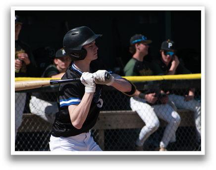 A baseball player is at bat, holding a bat and preparing to swing. AI generated content