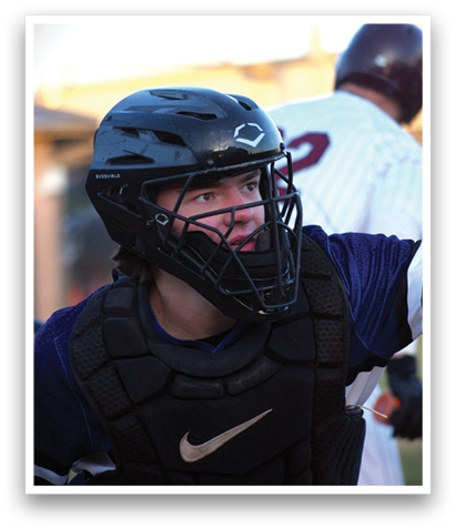 A baseball player wearing a helmet and chest protector is holding a bat. AI generated content