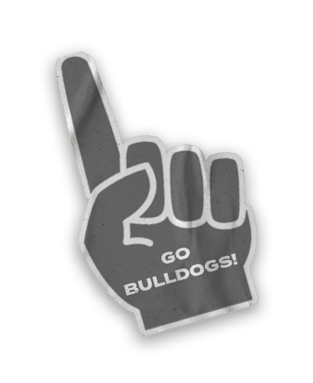 A collection of stickers featuring a bulldog mascot. AI generated content