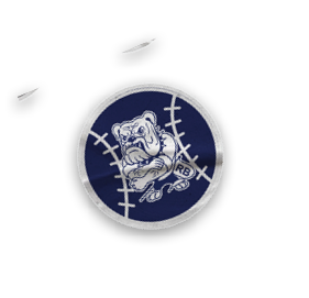 A collection of stickers featuring a bulldog mascot and the words “Go Bulldogs" on them. AI generated content