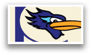 A blue and black bird with a yellow beak. Description generated by AI