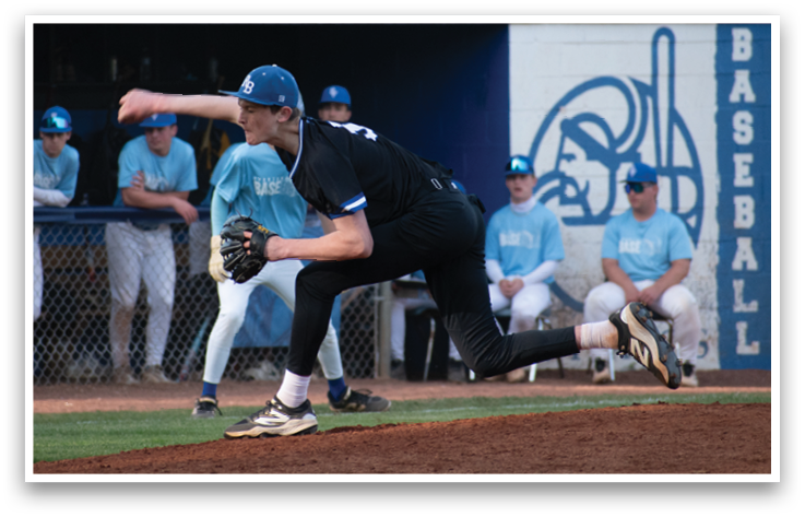 A baseball player is throwing a ball. Description generated by AI