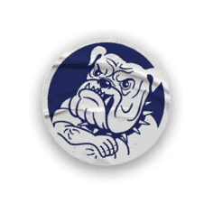 A collection of stickers featuring a bulldog mascot. AI generated content