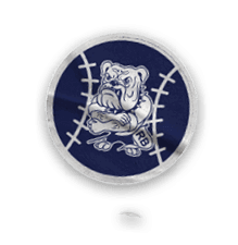 A collection of stickers featuring a bulldog mascot and the words “Go Bulldogs" on them. AI generated content