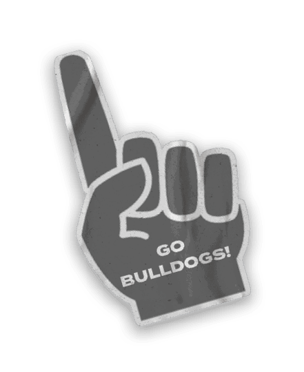 A collection of stickers featuring a bulldog mascot. AI generated content