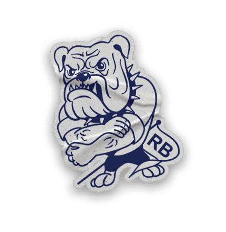 A collection of stickers featuring a bulldog mascot. AI generated content