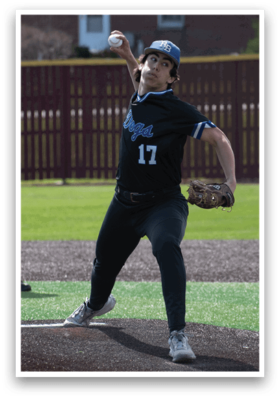 A baseball player is pitching a ball. Description generated by AI