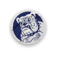 A collection of stickers featuring a bulldog mascot and the words “Go Bulldogs" on them. AI generated content