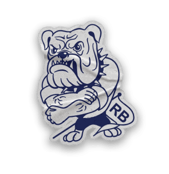 A collection of stickers featuring a bulldog mascot and the words “Go Bulldogs" on them. AI generated content
