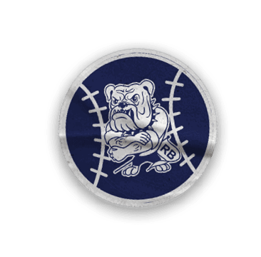 A collection of stickers featuring a bulldog mascot and the words “Go Bulldogs" on them. AI generated content