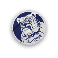 A collection of stickers featuring a bulldog mascot and the words “Go Bulldogs" on them. AI generated content