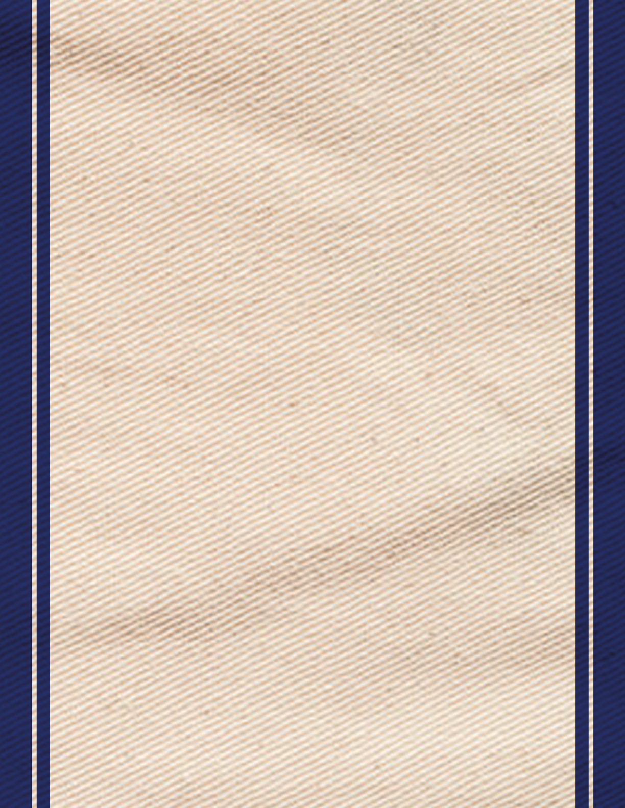 Two pieces of cloth with blue and white stripes. AI generated content